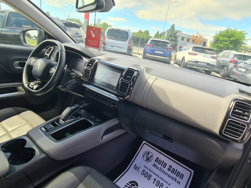 Citroen C5 Aircross Szyberdach Navi Kamera 2xPDC El.Klapa Full Led Półskóry Radar Asystent