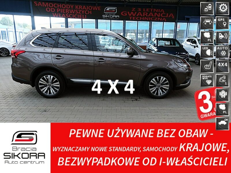 Mitsubishi Outlander 4x4 Automat Instyle LED+ACC+NAVI Gwarancja Iwł Kraj Bezwyp ASO FV23% III (2012-)