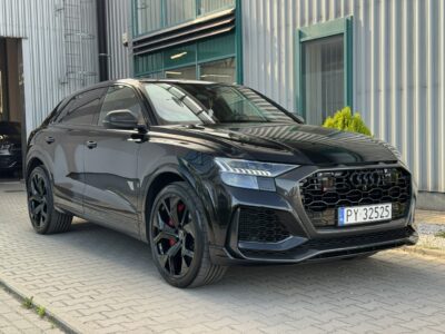 Audi RS Q8 600KM. Ceramika. B&O. Panorama. ACC. Gwarancja 05.2026. Karbon. FV23%.