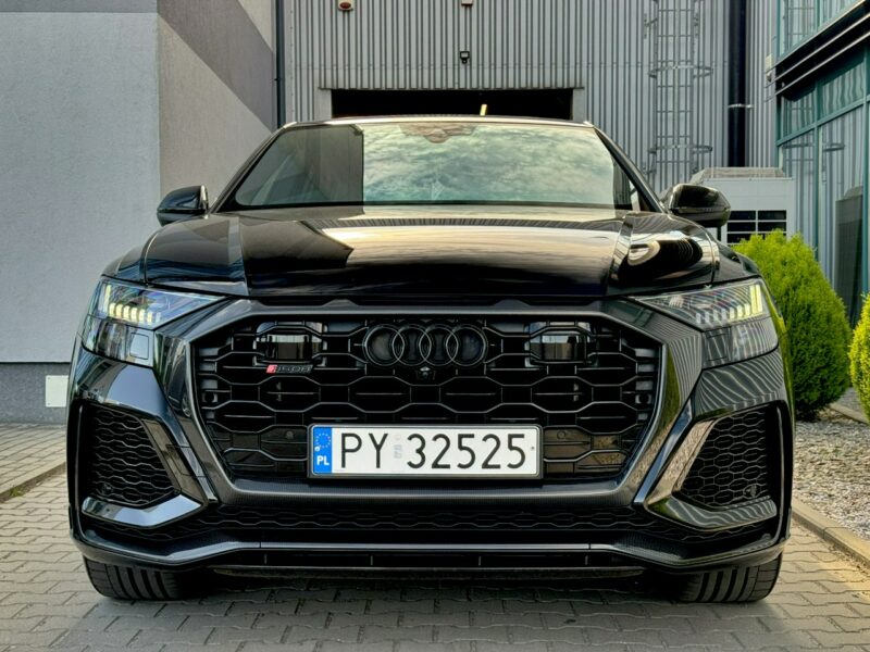 Audi RS Q8 600KM. Ceramika. B&O. Panorama. ACC. Gwarancja 05.2026. Karbon. FV23%.