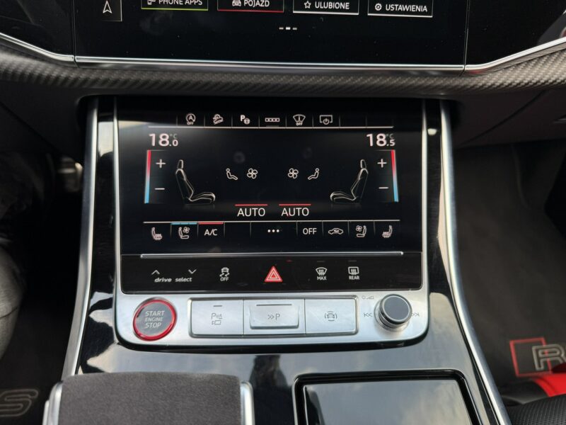 Audi RS Q8 600KM. Ceramika. B&O. Panorama. ACC. Gwarancja 05.2026. Karbon. FV23%.