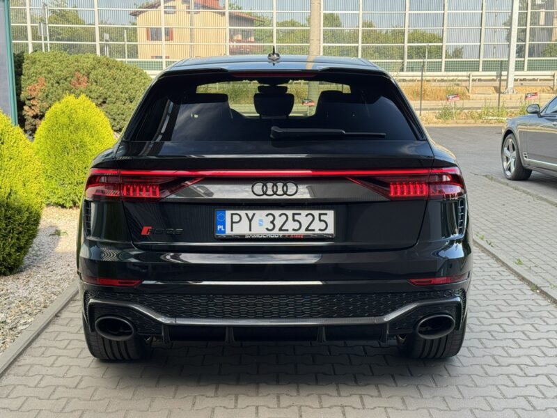 Audi RS Q8 600KM. Ceramika. B&O. Panorama. ACC. Gwarancja 05.2026. Karbon. FV23%.