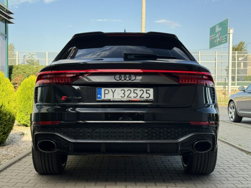 Audi RS Q8 600KM. Ceramika. B&O. Panorama. ACC. Gwarancja 05.2026. Karbon. FV23%.
