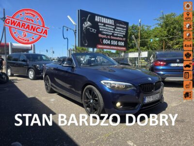 BMW 230 2.0 Turbo 245 KM, Cabrio, Android Auto, Kamera, Bluetooth, Łopatki F87