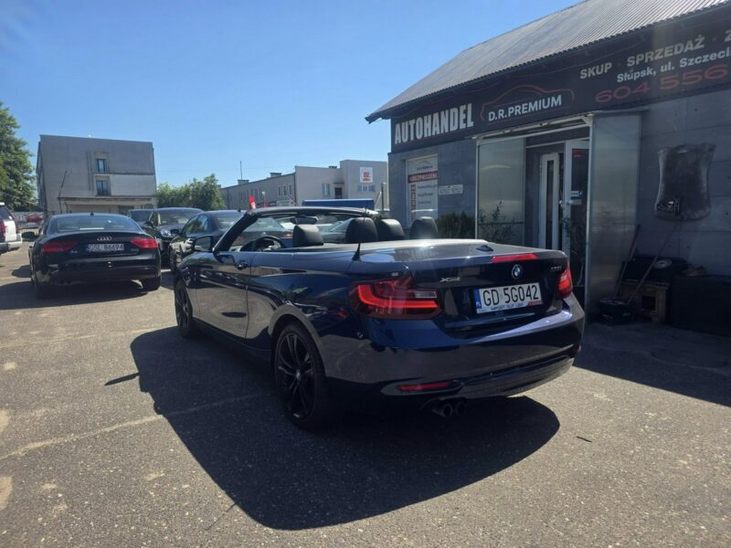 BMW 230 2.0 Turbo 245 KM, Cabrio, Android Auto, Kamera, Bluetooth, Łopatki F87