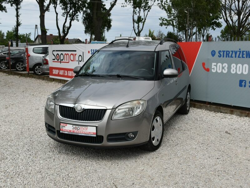 Škoda Roomster 1.4TDi 80KM 2008r. Klima TEMPOMAT isofix POLECAM I (2006-)