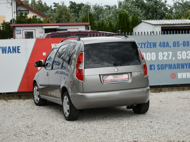 Škoda Roomster 1.4TDi 80KM 2008r. Klima TEMPOMAT isofix POLECAM I (2006-)