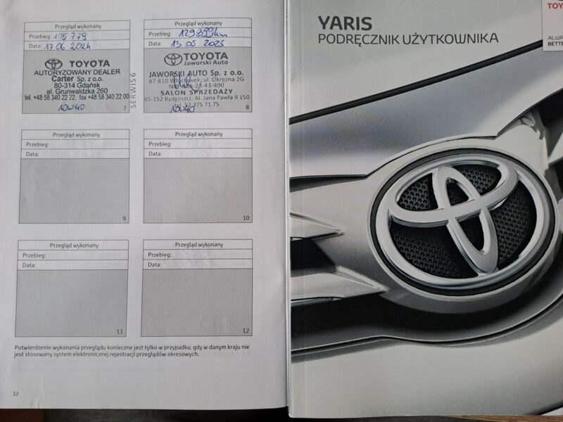 Toyota Yaris Salon Polska LPG Radar Lane Assist III (2011-2019)