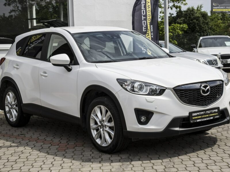 Mazda CX-5 AWD / Xenon / Kamera / Skóry / Biała Perła /Bezwypadkowy / Gwarancja I (2012-2017)