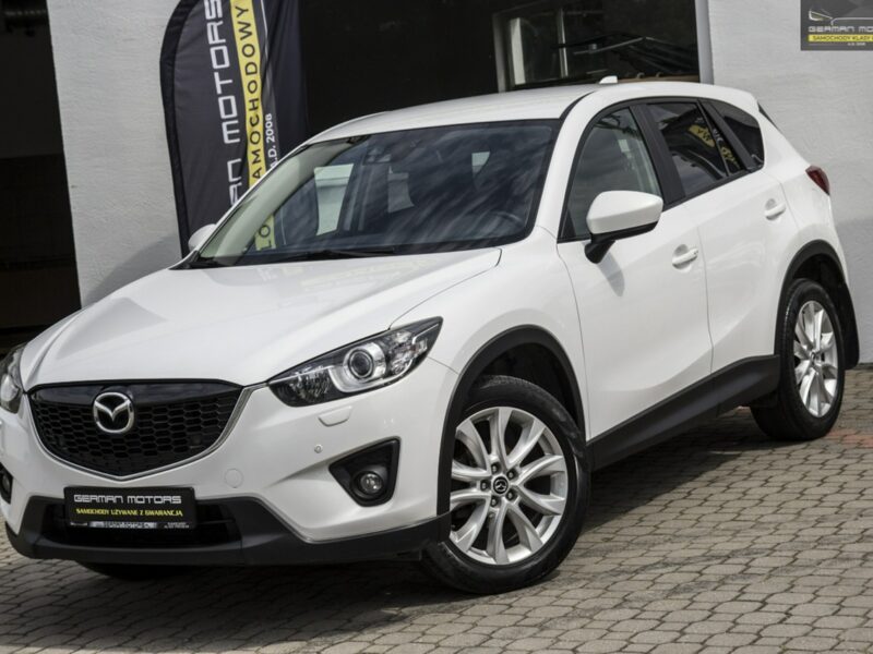 Mazda CX-5 AWD / Xenon / Kamera / Skóry / Biała Perła /Bezwypadkowy / Gwarancja I (2012-2017)