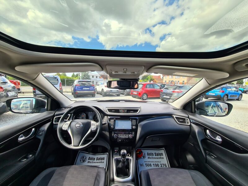 Nissan Qashqai SzklanyDach Navi Kamera 360* 2xPDC Wolne Ręce Radar Asystent Pasa Alu II (2013-2021)