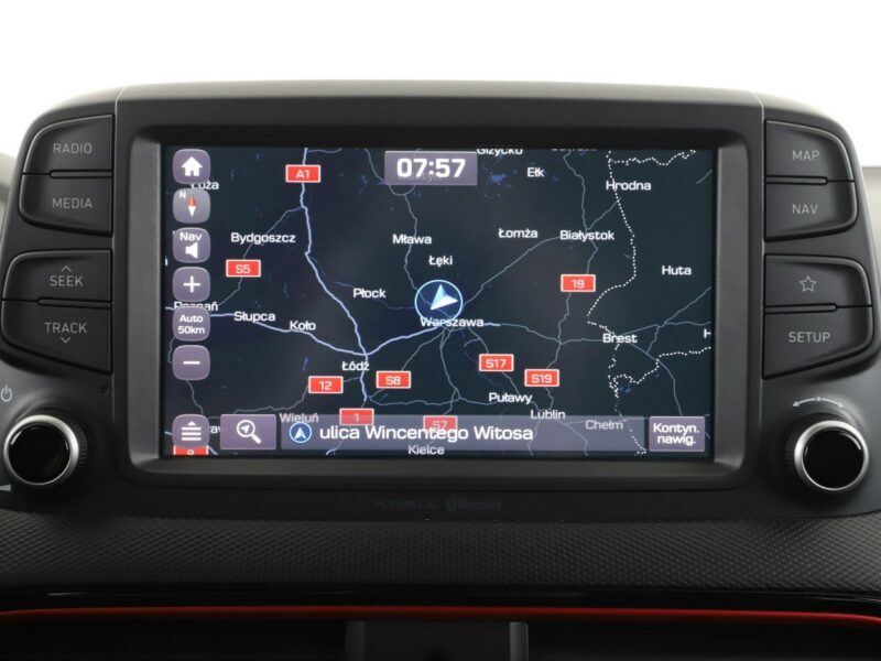 Hyundai Kona navi klima auto połskóra kamera i czujniki parkowania I (2017-2023)