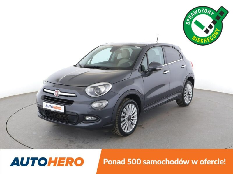 Fiat 500x Lounge automat panorama grzane fotele+kier. PDC navi półskóra tempomat