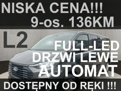 Ford Transit Custom A8 136KM Full Led Drzwi LeweKamera Czujniki Dostępny od ręki !! 2157zł