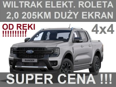 Ford Ranger Wildtrak 205KM 4x4 Roleta El. Kamera 360 NiskaCena 2508 zł Od ręki !!! VI (2022-)