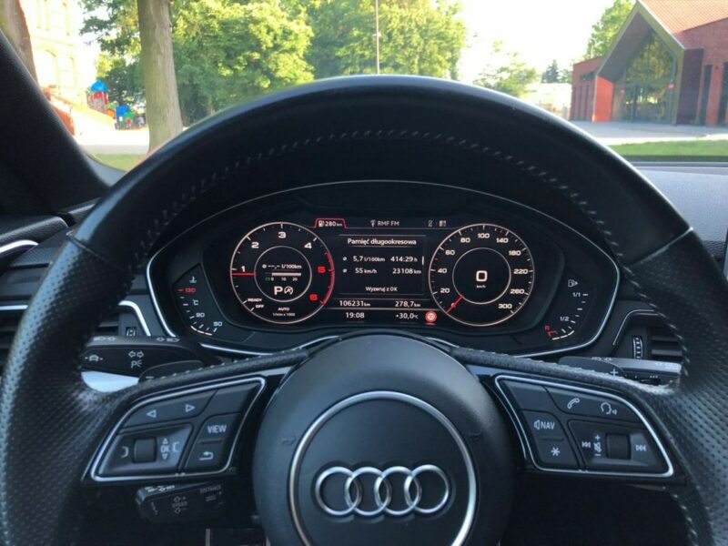 Audi A5 Sportback 2018r S-line 2.0 TDI 190KM S-tronic Alcantara Matrix Virtual F5 (2016-)