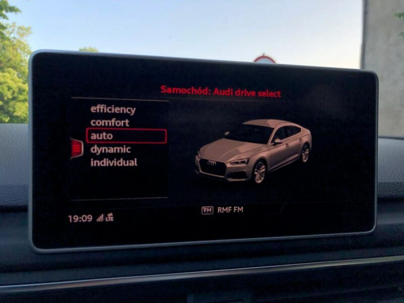 Audi A5 Sportback 2018r S-line 2.0 TDI 190KM S-tronic Alcantara Matrix Virtual F5 (2016-)