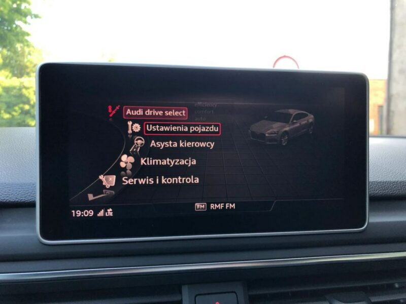 Audi A5 Sportback 2018r S-line 2.0 TDI 190KM S-tronic Alcantara Matrix Virtual F5 (2016-)
