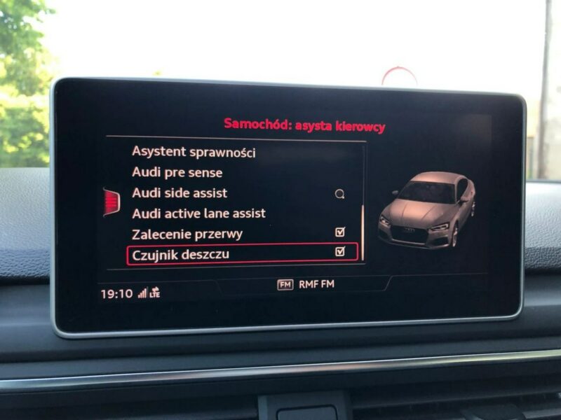 Audi A5 Sportback 2018r S-line 2.0 TDI 190KM S-tronic Alcantara Matrix Virtual F5 (2016-)