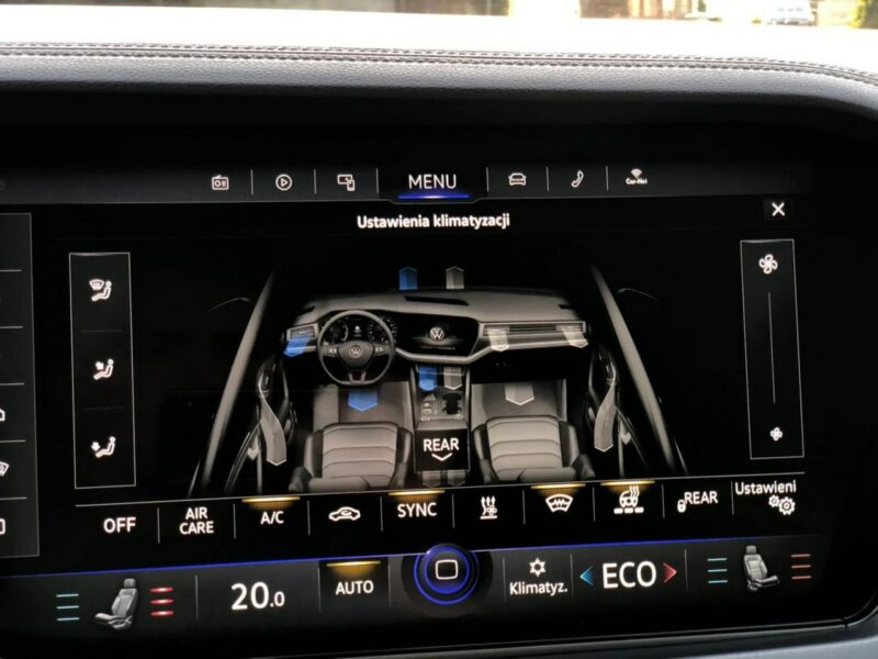 Volkswagen Touareg R-Line 2019r V8 4.0 TDI 422KM 4x4 Matrix Head Pneumatyka Hak FV23% VAT III (2018-)