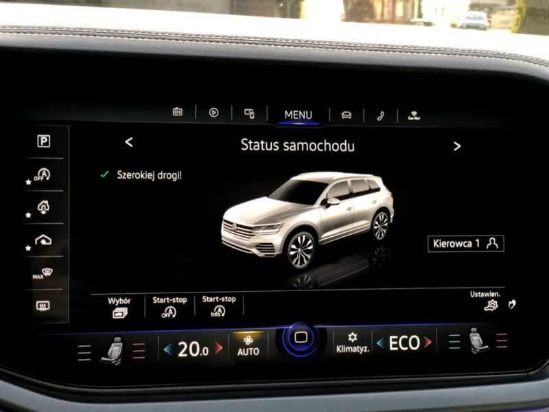 Volkswagen Touareg R-Line 2019r V8 4.0 TDI 422KM 4x4 Matrix Head Pneumatyka Hak FV23% VAT III (2018-)