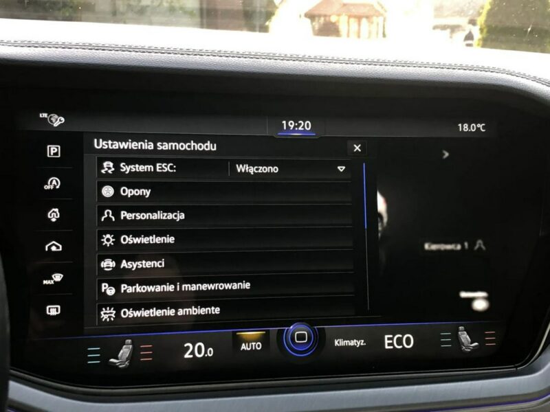 Volkswagen Touareg R-Line 2019r V8 4.0 TDI 422KM 4x4 Matrix Head Pneumatyka Hak FV23% VAT III (2018-)