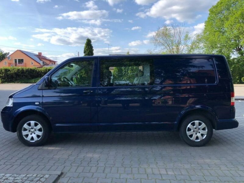 Volkswagen Transporter T5 LONG 2.5 TDI 130KM Automat Tempomat 5 osób Klima Hak Zarejestrowany T5