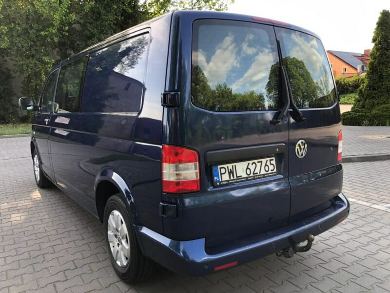 Volkswagen Transporter T5 LONG 2.5 TDI 130KM Automat Tempomat 5 osób Klima Hak Zarejestrowany T5