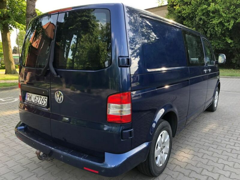Volkswagen Transporter T5 LONG 2.5 TDI 130KM Automat Tempomat 5 osób Klima Hak Zarejestrowany T5