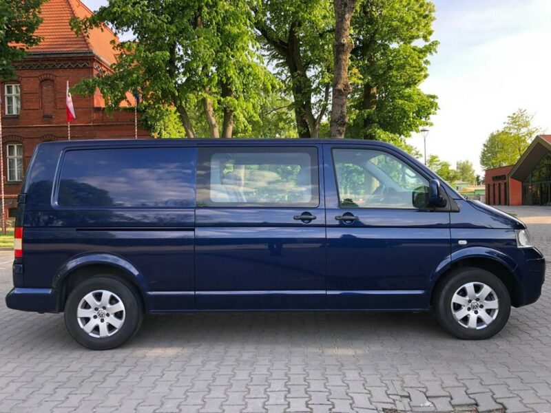 Volkswagen Transporter T5 LONG 2.5 TDI 130KM Automat Tempomat 5 osób Klima Hak Zarejestrowany T5
