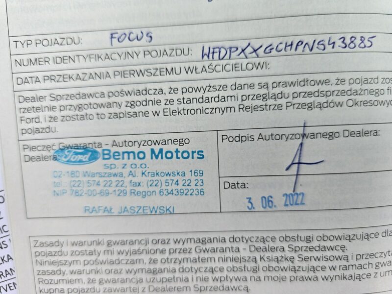 Ford Focus CONNECTED 1.5 EcoBlue 120KM Salon Polska Serwis ASO GWARANCJA FV 23% Mk4 (2018-)