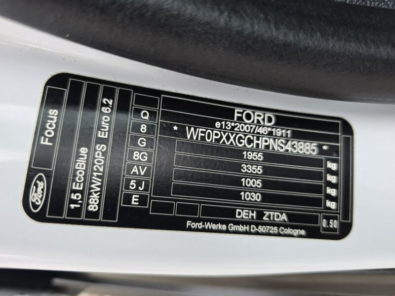 Ford Focus CONNECTED 1.5 EcoBlue 120KM Salon Polska Serwis ASO GWARANCJA FV 23% Mk4 (2018-)