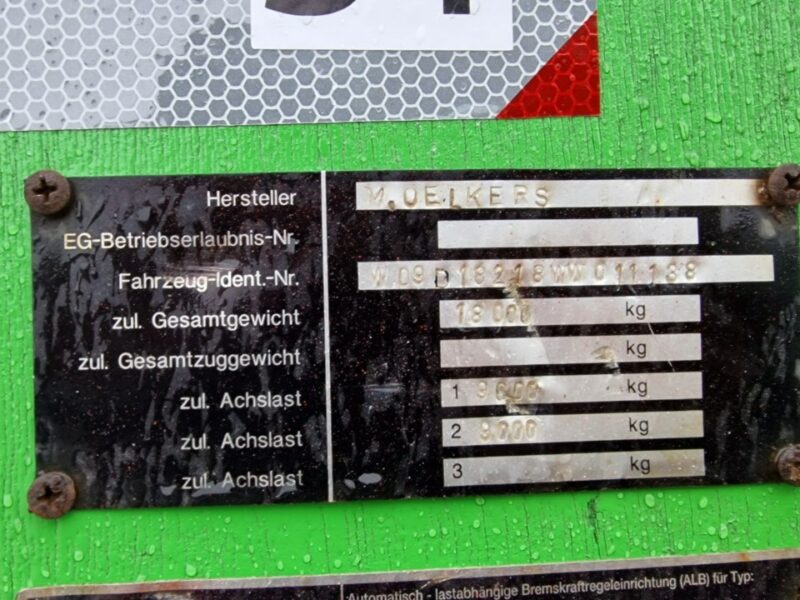 Przyczepa transportowa inny OELKERS DKP18 OELKERS DKP18 Przyczepa F VAT 23 %, wywrotka 3 stronna kipper 18 t DMC